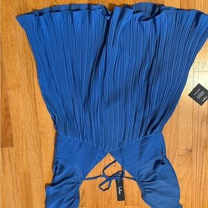 Lulu's Blue Backless Dress